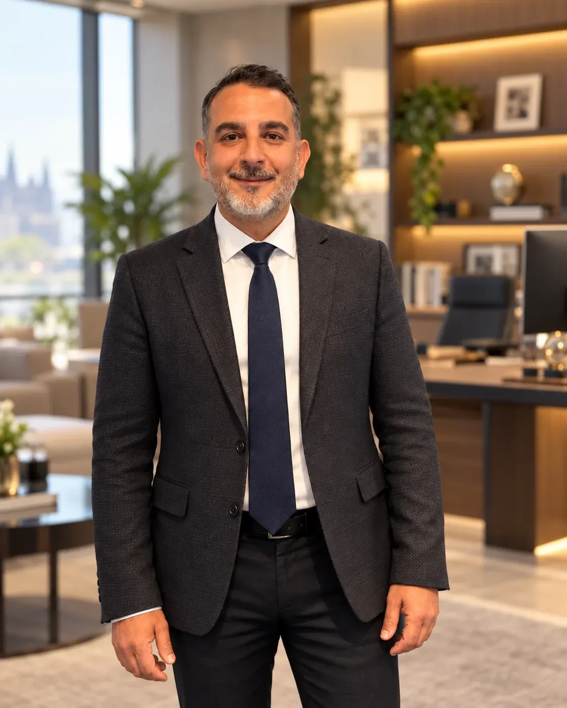 Eduspire Education kurucusu ve CEO’su Emrah Kocabuğa, ofiste ayakta